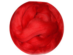 Алый цвет. Пряжа superwash, 100 грамм